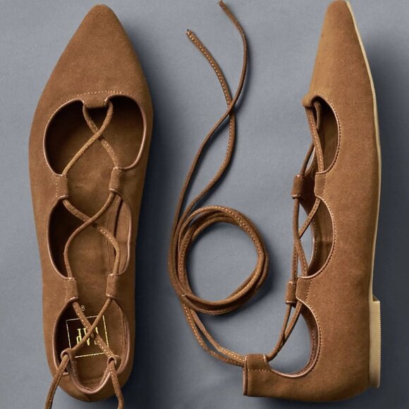 Gap Flats Womens Ankle Tie Shoes - Picture 1 of 1